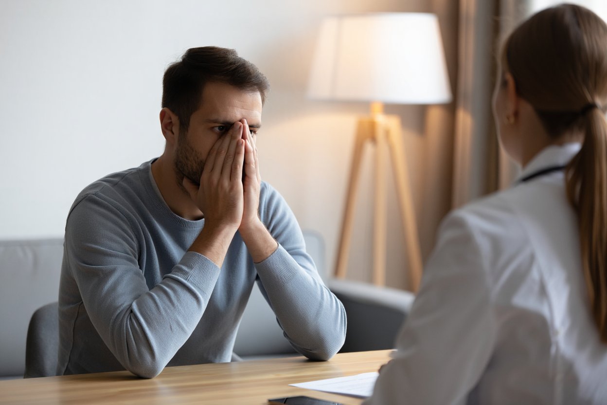 Человек на приёме у врача